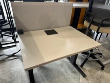 39"W x 28"D Electric Height Adjustable w/ Gray Laminate Top by Herman Miller