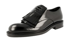 PRADA BESPOKE WELT SEWN Cap Toe Derby Dress Shoes 2EA124 Black -  US 10 EU 43