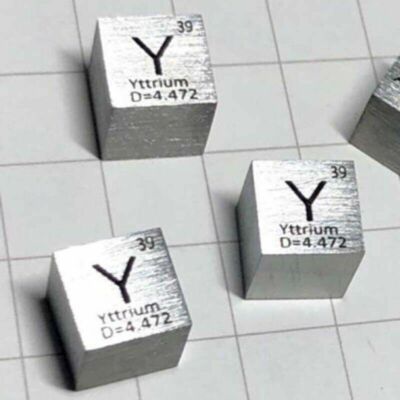 10mm 99.9% Hochreinheit Yttrium Metall Cube Geschnitzte Element Periodensystem
