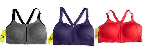 Women's High Support Zip-Front Bra - All in Motion - Various Colors/Sizes - S610 - Picture 2 of 12
