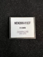 Generic MEM-512CF 512 MB Compact Flash Memory Card Cisco for 2800 & others