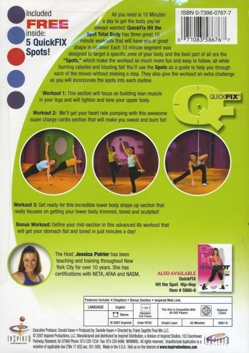 QUICKFIX QUICK FIX HIT THE SPOT TOTAL BODY WORKOUT DVD NEW SEALED