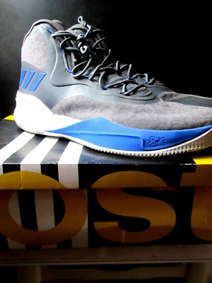 18~Adidas D Rose 8 CQ1617 Size 18 Men's Grey Blue Boost Derrick Rose Size 18 NEW