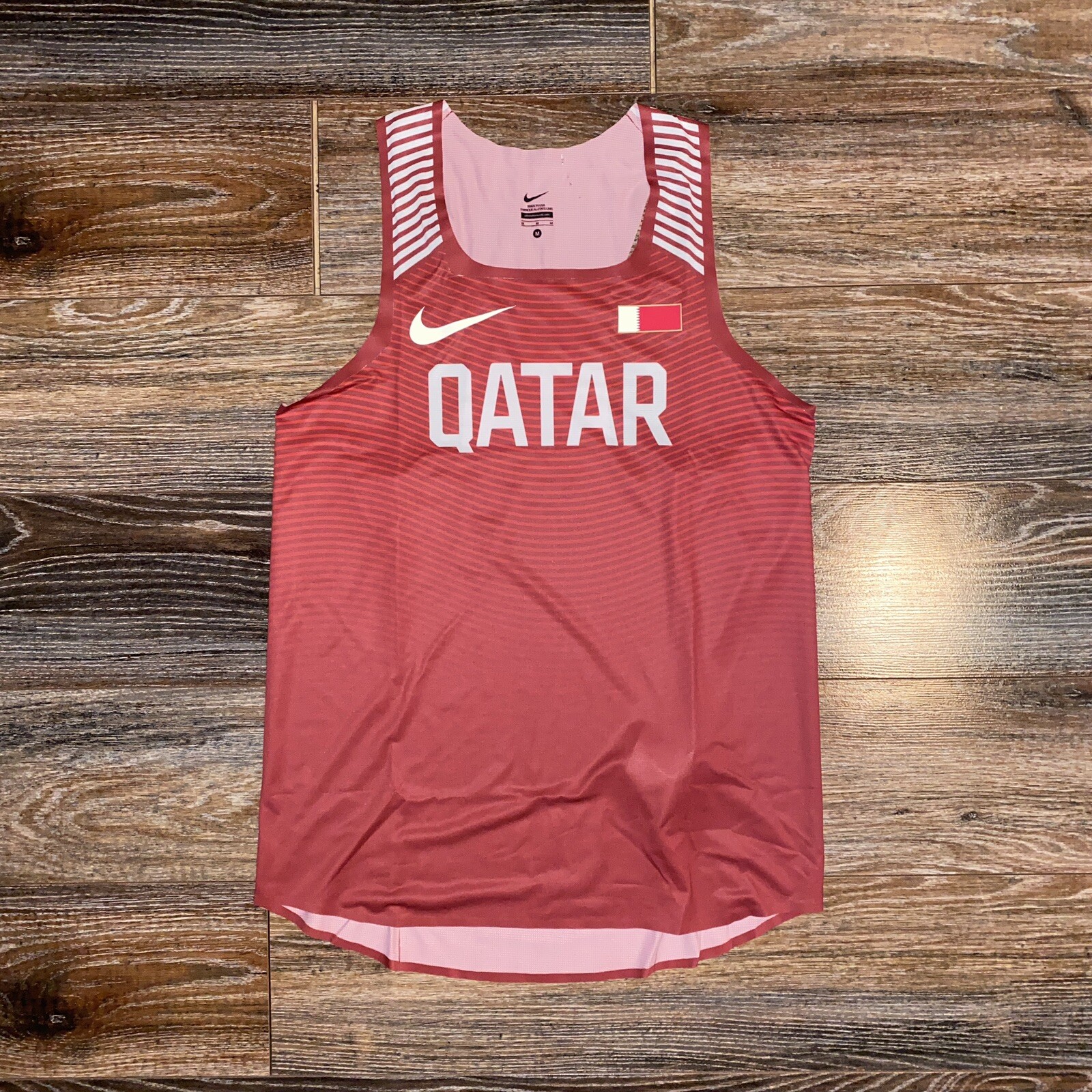 NIKE 2018 Mens Pro Elite Qatar Track & Field Running Singlet SMALL MADE IN USA