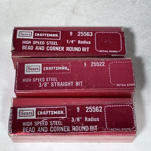 Vintage Sears Craftsman Trimming Attachment Router Bit Set - Picture 9 of 15