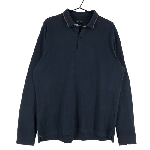 Pull Homme Massimo Dutti Taille L/50/52 - Rouge Rayé - V-neck - Coton