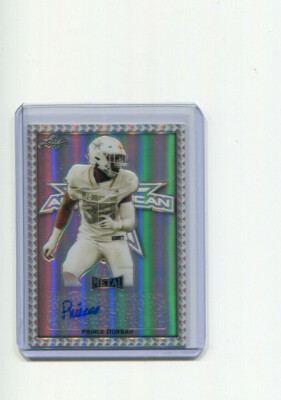 2020 Leaf All American Bowl Metal Silver Etch Prince Dorbah Auto 17/50