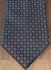 Calvin Klein, Purple, Pink, Black, 100% Silk, Men’s Neck Tie, Made In Usa