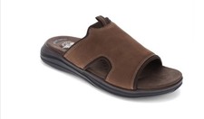 Dockers Mens Barlin Synthetic Casual Slip On Slide Sandals Brown Size 12 M