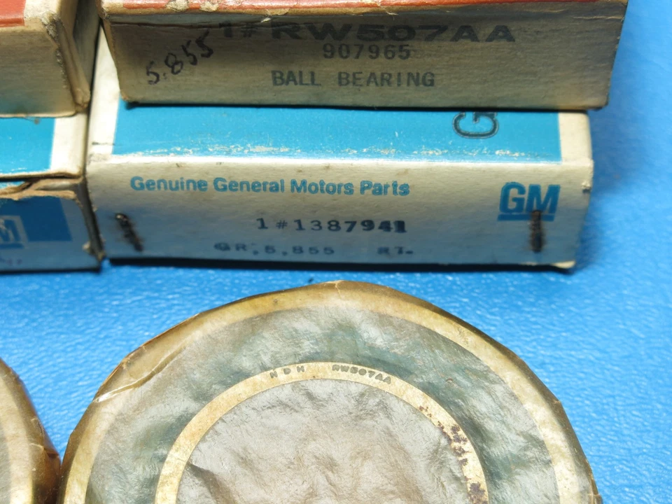 Par (2) de rodamientos de rueda trasera Buick Sport Wagon GS400 GM Delco 1966-1968 raro como nuevo Foto 3 de 4