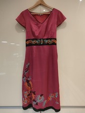 Gray & Osbourn Pink Embellished Dress Size 12 VGC