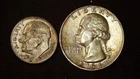 1964 Dime&Quarter silver LotSB13