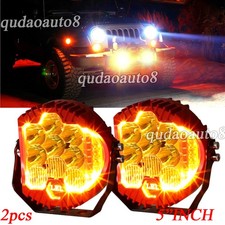2Pcs 5inch Car LED Work Light Pods Spot Flood Combo Offroad SUV Driving Fog