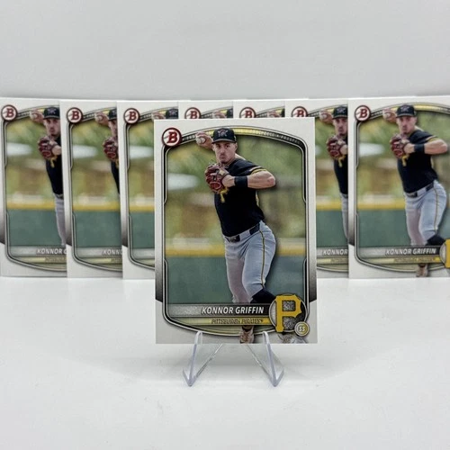 8 Card Lot 2025 Bowman Draft KONNOR GRIFFIN bd-102 Pirates
