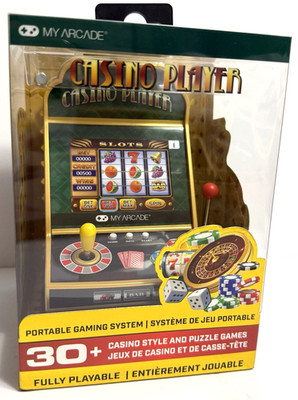 My Arcade Casino Player Portable Gaming Slot Machine Poker Blackjack 30 + Games