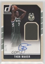 2016-17 Panini Donruss Rookie Materials Signatures 21/75 Thon Maker #9 Auto p0y