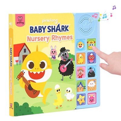 Baby Shark Nursery Rhymes 10 Button Sound Book| Learning & Education Toys | ...