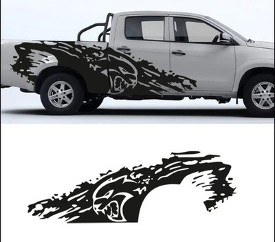 Hellcat Style Side Decal Graphic Vinyl Sticker Dodge Ram Truck Bed Wrap 