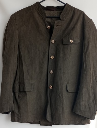 Lodenfrey, lodenfrey traditional Austrian green suede blazer