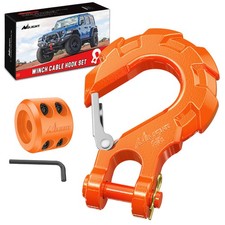 Nilight Forged Steel Winch Hook 38 Grade 70 Safety Latch Winch Cable Hook