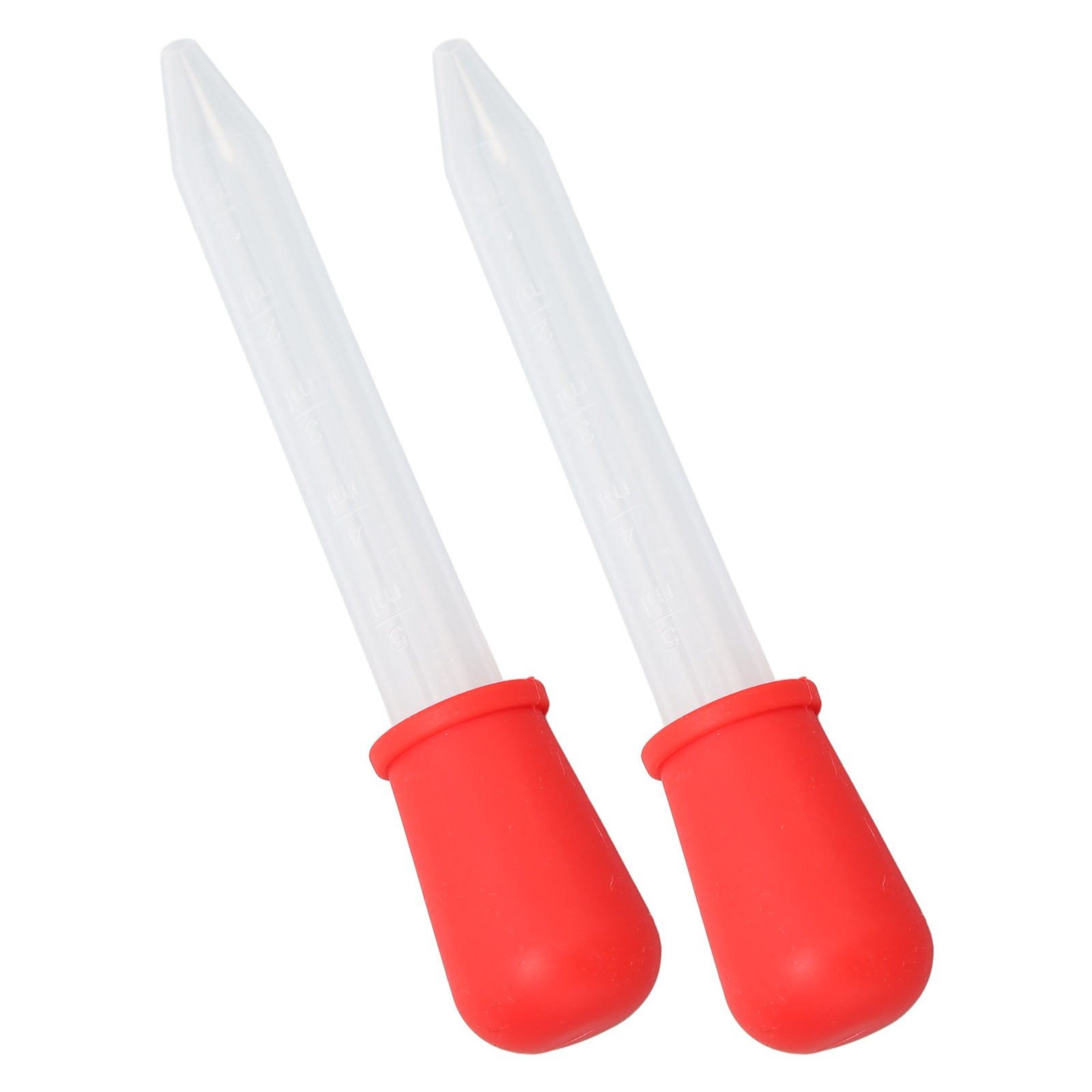 ­2pcs Multifunctional Transfer Pipette Silicone Calibrated Liquid Dropper For