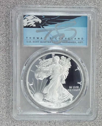 2019-S Proof 1 oz. .999 American Silver Eagle PCGS PR70DCAM Clevland Auto (548)