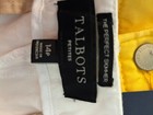 Lot 2 Talbots & Charter Club Capris Women 14 PETITE Yellow & White — photo 5