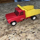 Vintage TONKA Jeep Red Cab Yellow Dump Bed 52110 With Working Latch
