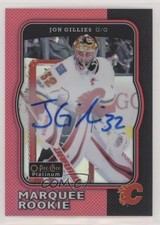 2017 O-Pee-Chee Platinum Retro Marquee Rookies Rainbow Red Jon Gillies Auto 8tn