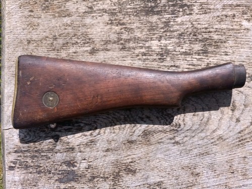 WW1 WW2 Enfield Butt Stock Brass Disk & Butt Plate