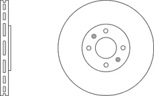 Vented Brake Discs and Pads Front Proformer PBD8450+PBP7596 fits PEUGEOT 307