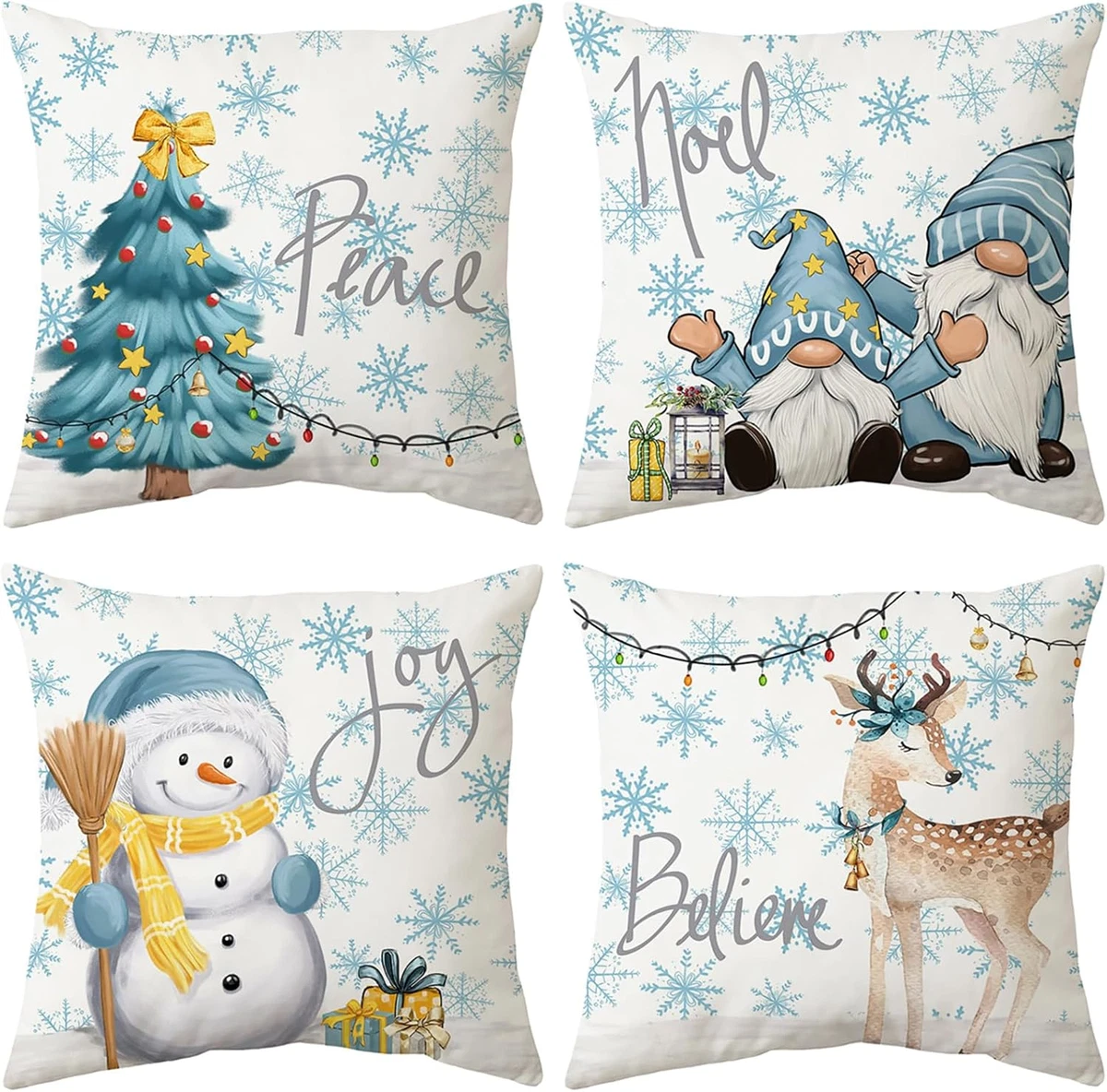 Copricuscini Per Albero Di Natale, Cuscini Natalizi, Federe - Foto 5