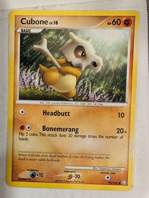 Cubone 90/146 Diamond & Pearl Legends Awakened Set Pokemon
