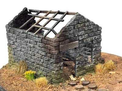 BUNTERS YARD Model Railway Stone Lineside Hut - Relic - OO Gauge