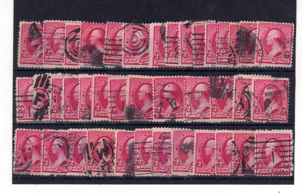2 Cent Used US Stamps (19th Century) 1881-1890 Year of Issue for