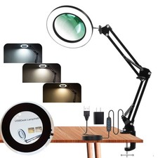 Magnifying Glass 10x with Light, 3 Color Modes  Ideal for Reading  Hobbies