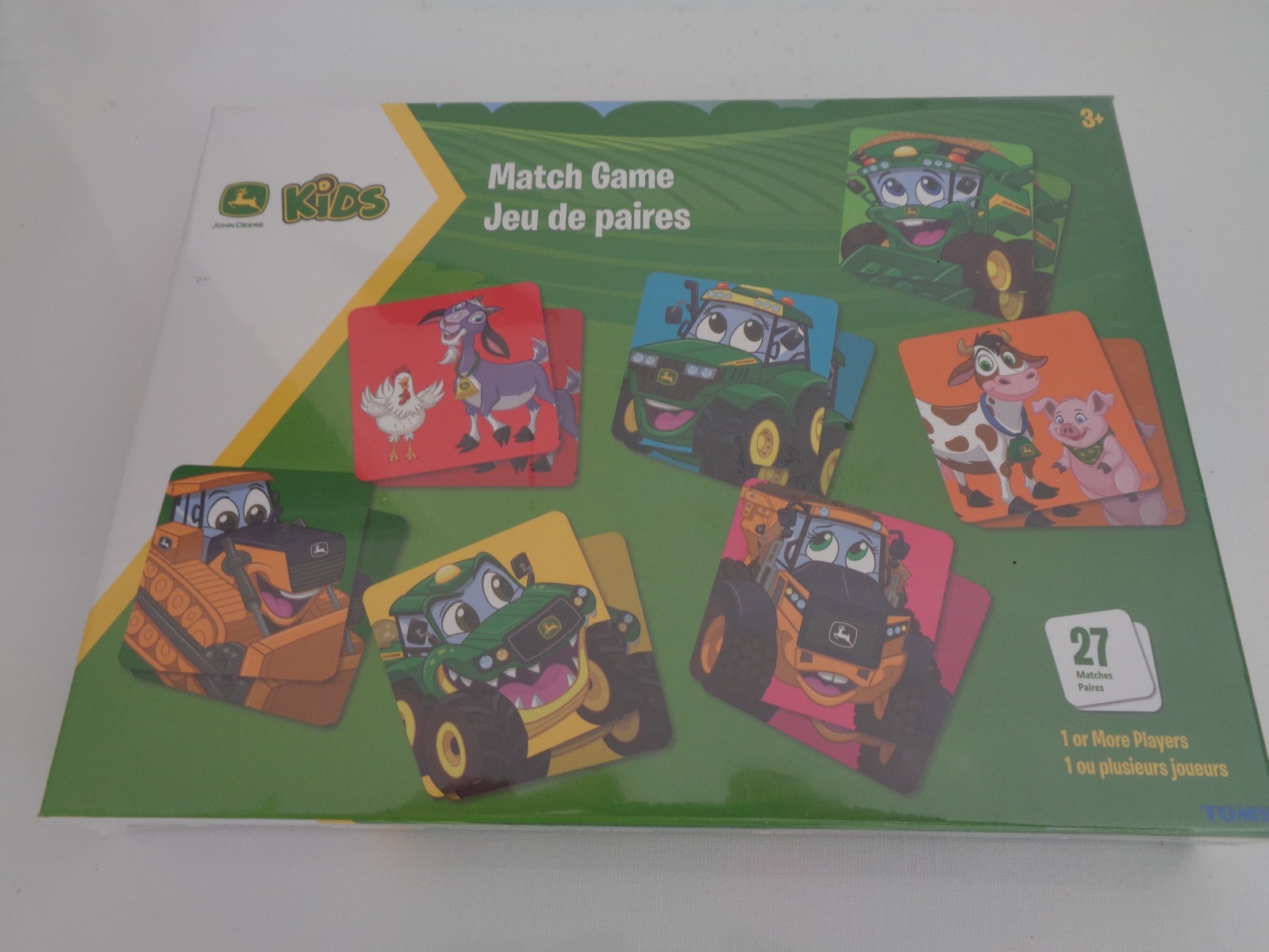 John Deere  Match Game  Memory Game Fun Age 3 and Up match the pairs game