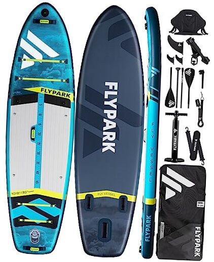 10.8x11x35 Inflatable Stand Up Paddle Board for Fishing & Family Extra Wide SUP