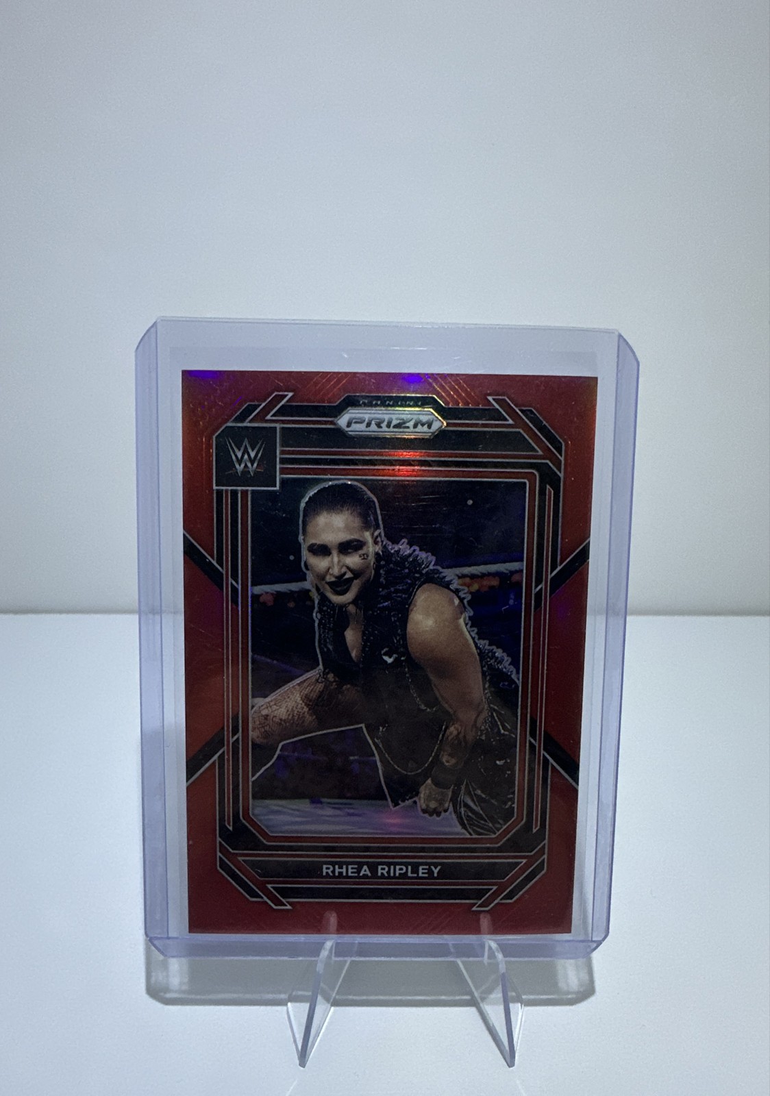 2023 Panini Prizm WWE - Rhea Ripley #134 Red Prizm /299