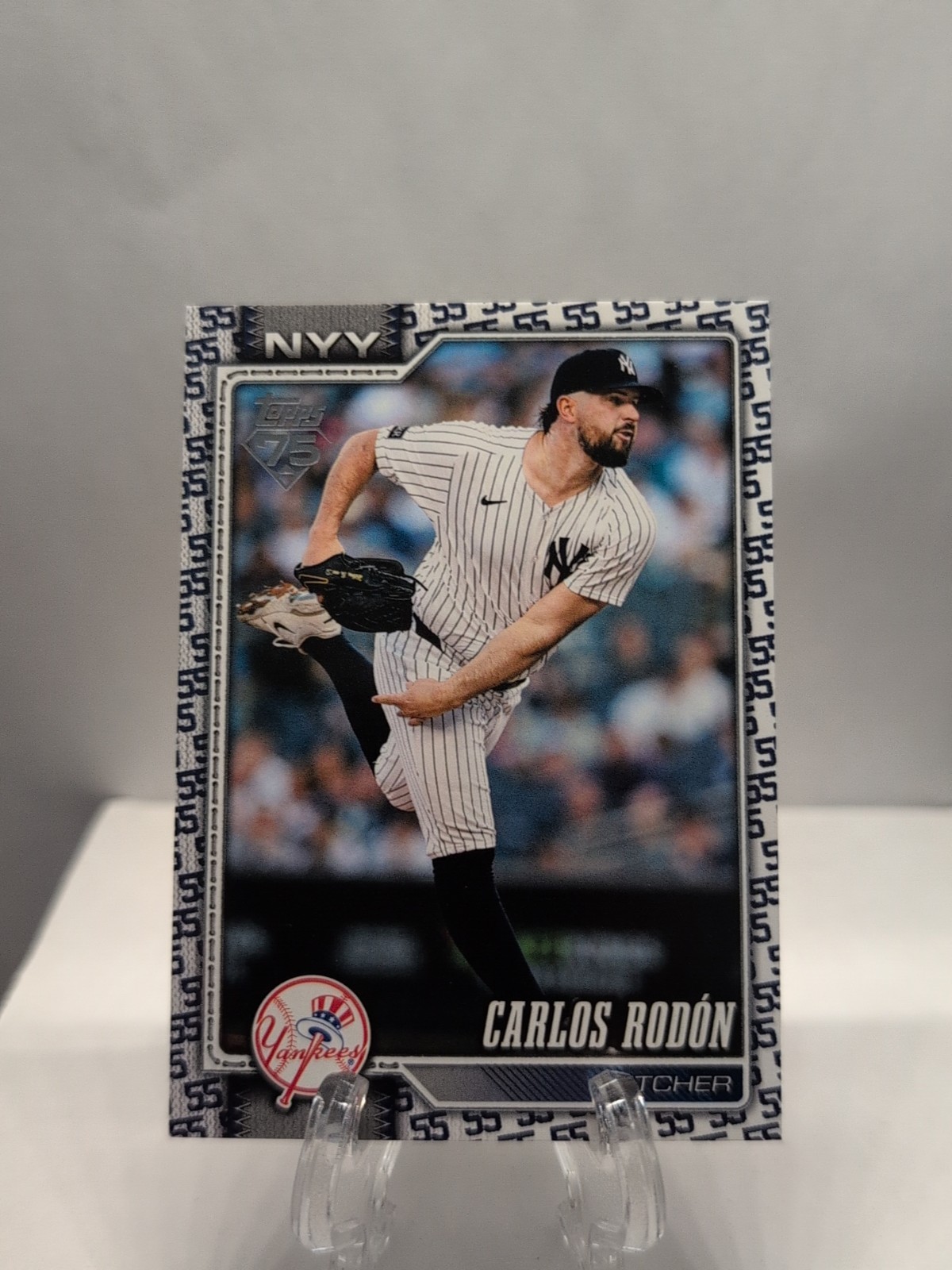 2026 Topps Series 1 Carlos Rodon #82 Player Number Variation/55 SSP YANKEES 🔥