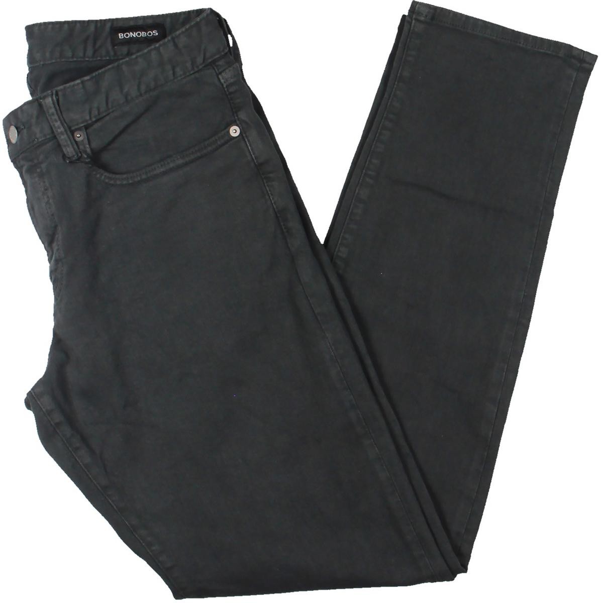 Мужские черные джинсовые повседневные приталенные брюки прямого кроя Bonobos 3334 BHFO 5165 6890₽