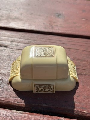 Art Deco DENNISON Celluloid Ring Presentation Ring Box engagement Velvet Pillow