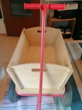 Bollerwagen Handwagen Transportwagen Holz mit Luftreifen. Gebraucht Top Zustand