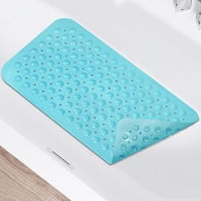 Non Slip Shower Mats Inside Shower 15 x 27.5 Inch TPE Bathtub Mat Non-Slip