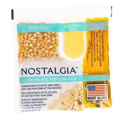 ''Movie Theater Style Popcorn Packets for Popcorn Machine, All-In-One Popcorn Ker