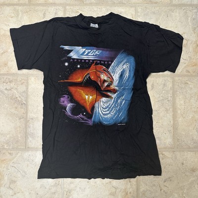 Vintage 1985 ZZ Top Afterburner Tour T-Shirt Single Stitch Rock Band Tee L