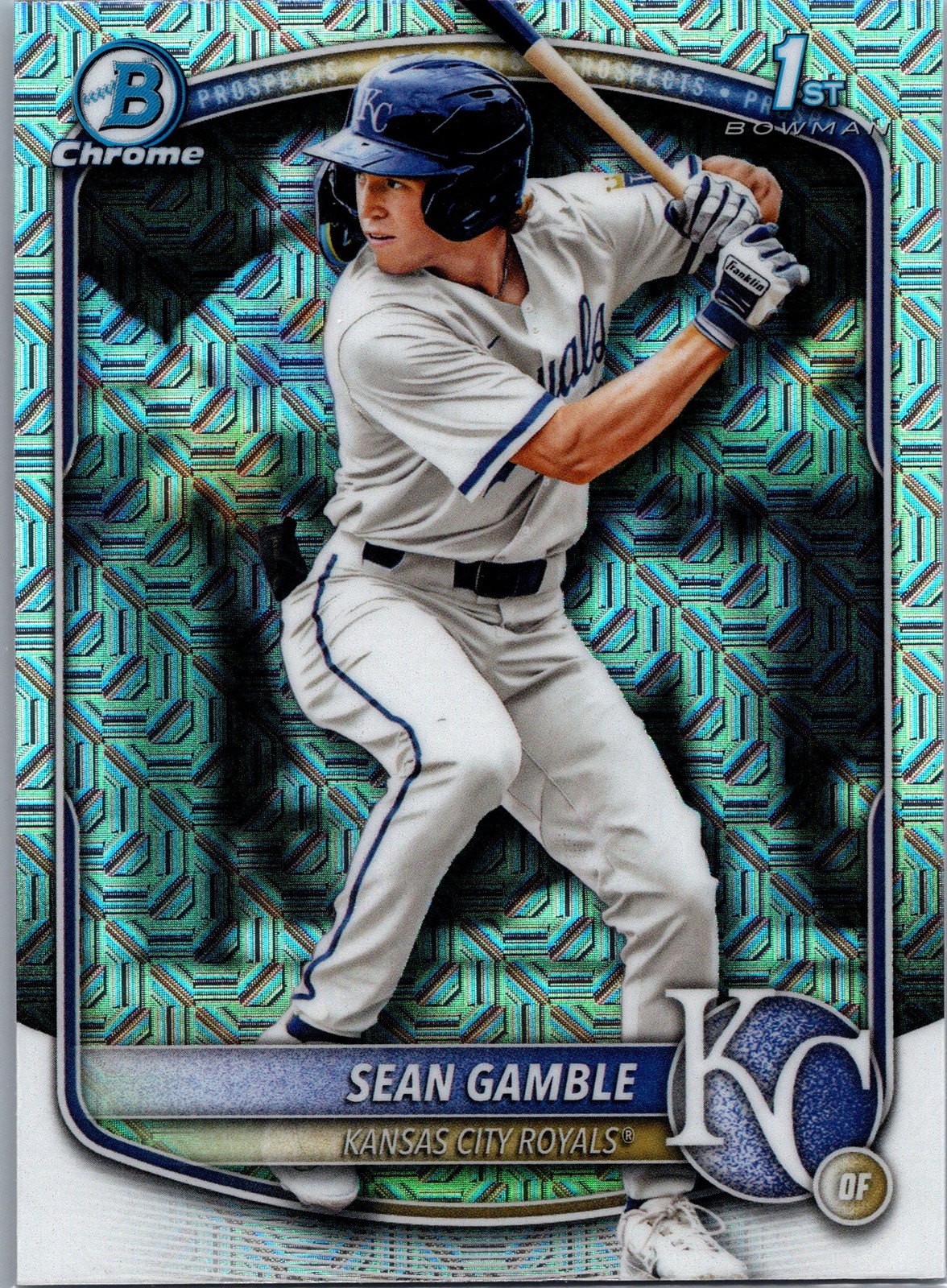 2025 Bowman Draft #BDC-178 Sean Gamble Chrome Mojo Refractor