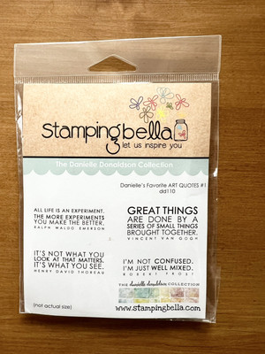 Danielle Donaldson Rubber Stamps Stamping Bella Art Quotes 1 Hard To Find Set