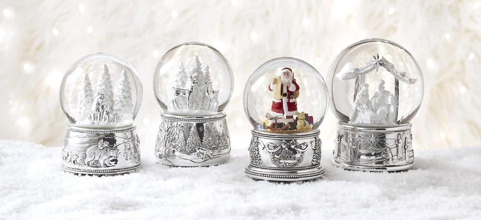 Globo de nieve musical encuadernado en el Polo Norte, decoración de Navidad y vacaciones Foto 3 de 4