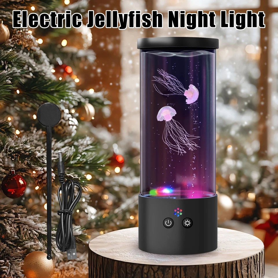 Lámpara LED Medusas 5V- USB Lámpara Medusas Eléctrica Acuario Estado de ánimo Noche Regalo Foto 3 de 4